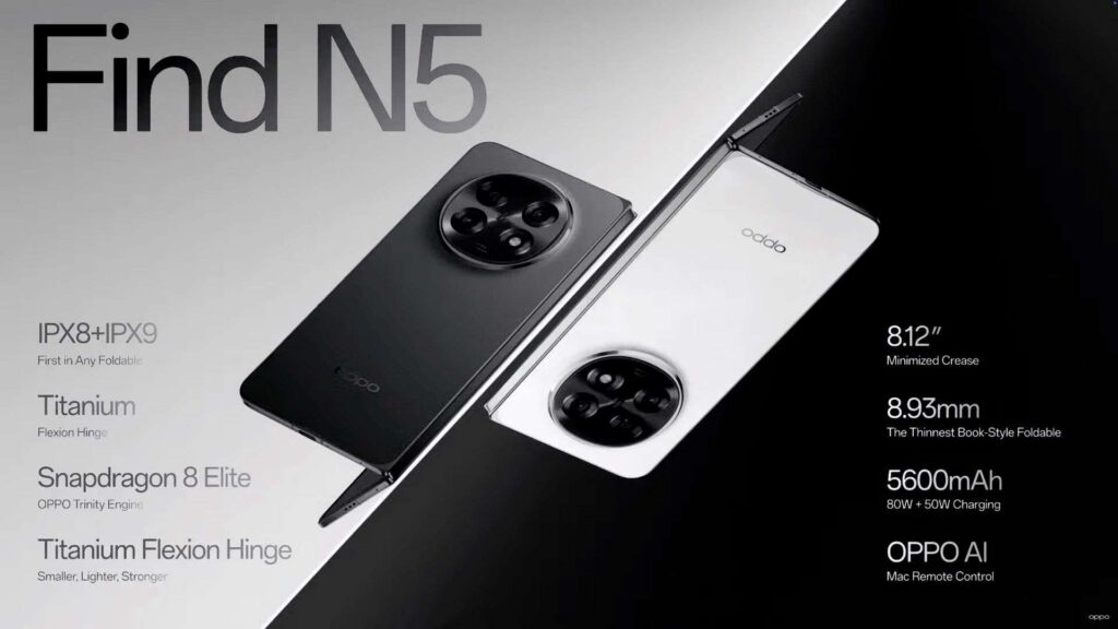 Oppo Find N5 ra mắt Mỏng đến bất ngờ